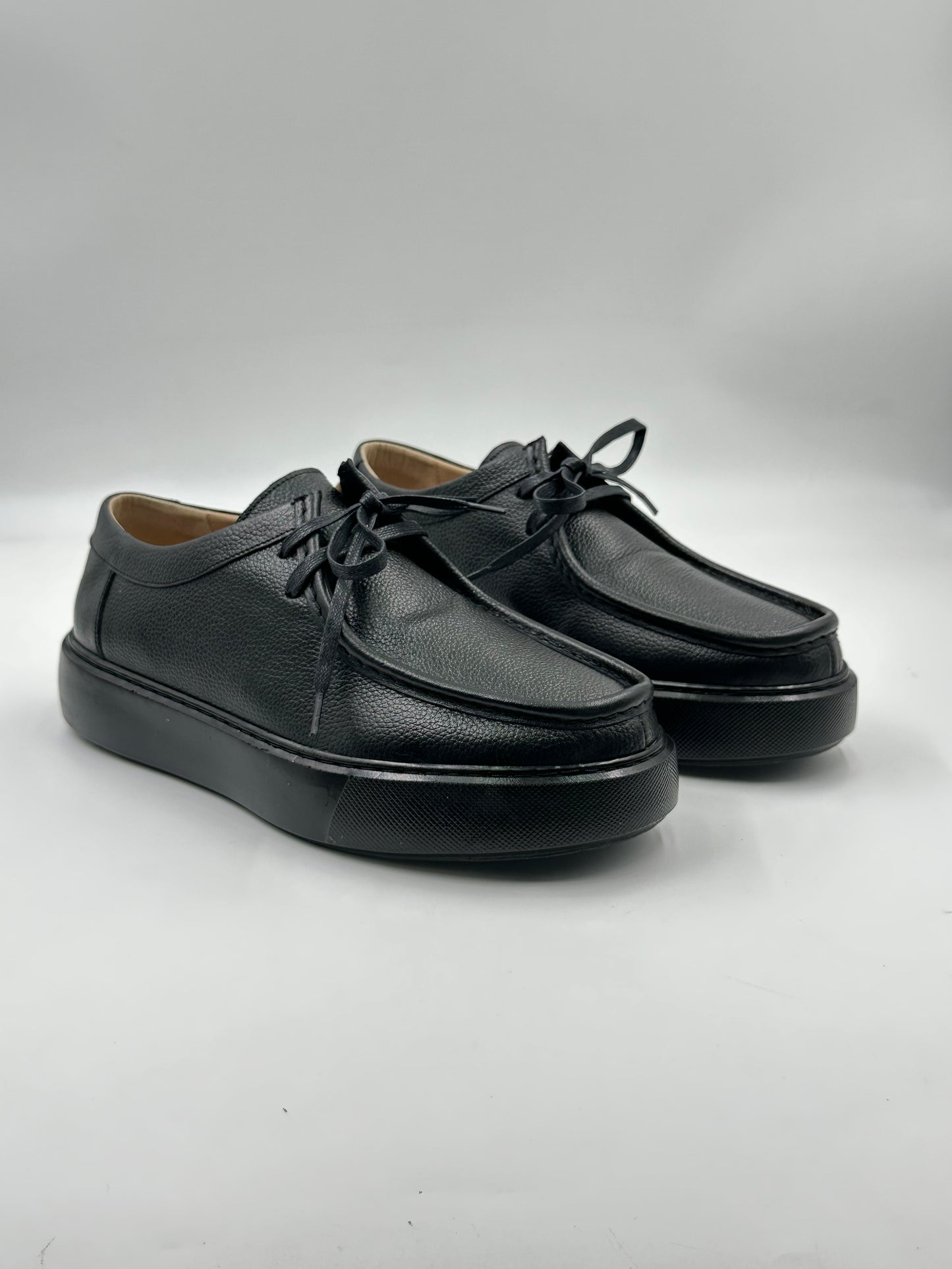 Derby Cuir Grainé Plateforme