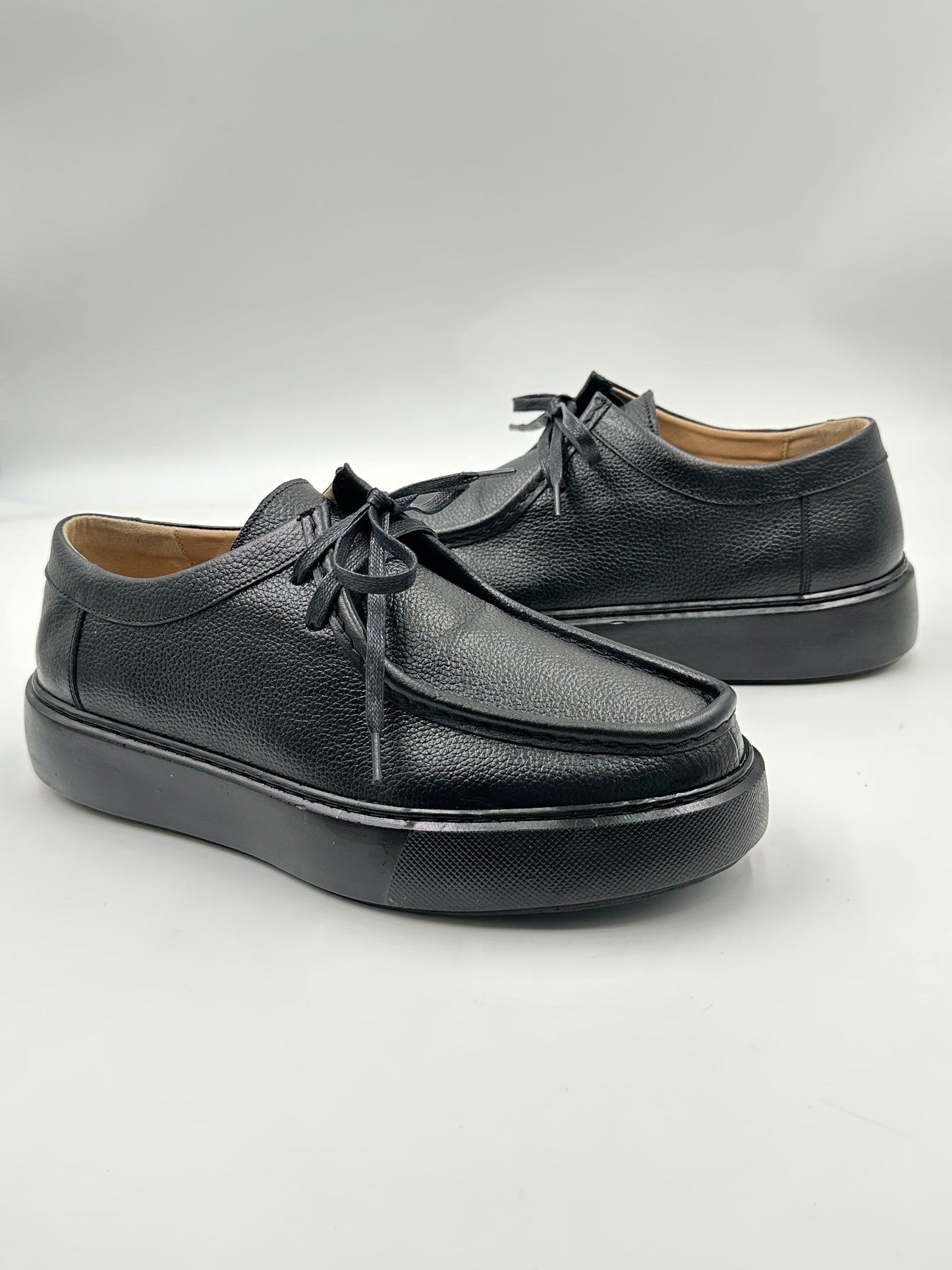 Derby Cuir Grainé Plateforme
