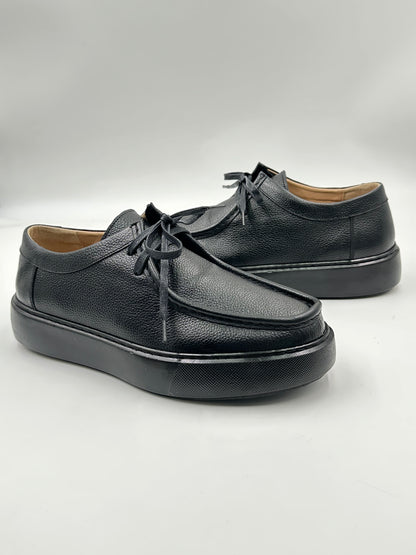 Derby Cuir Grainé Plateforme