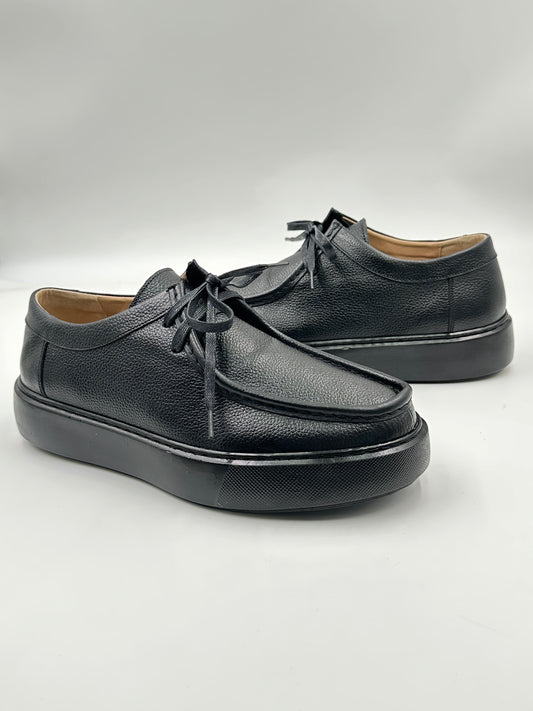 Derby Cuir Grainé Plateforme
