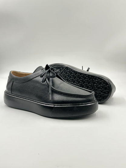 Derby Cuir Grainé Plateforme