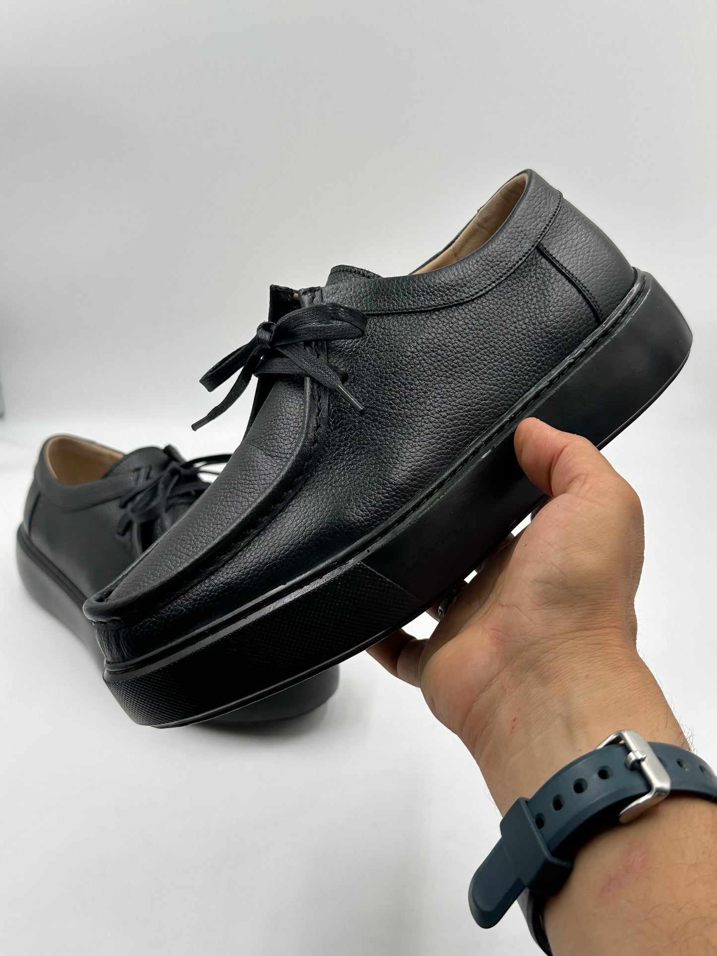 Derby Cuir Grainé Plateforme