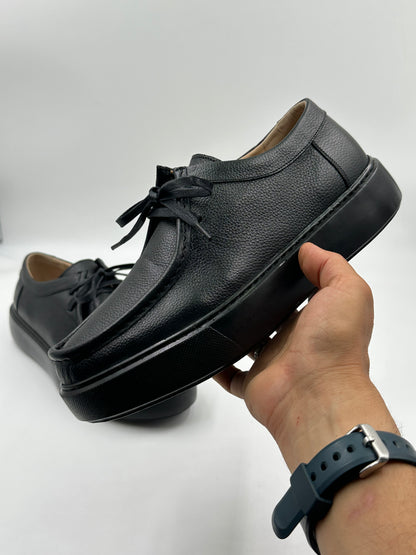Derby Cuir Grainé Plateforme