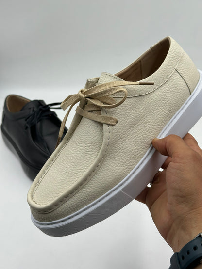 Derby Cuir Grainé Plateforme